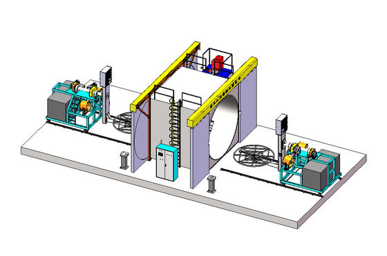 tipo della navetta della macchina di 4M Oven Rotomoulding Water Tank Making - 2 L braccio